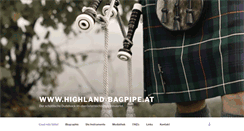 Desktop Screenshot of highland-bagpipe.at